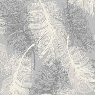 Dappled Grey Feather Wallpaper White And Silver Glitter By Coloroll