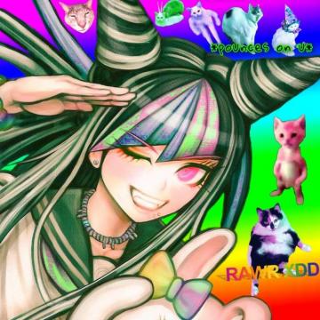 Scenecore Ibuki Mioda Danganronpa Glitchcore Aesthetic Anime