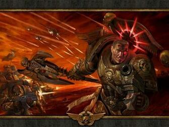 Red Halo Space Marine Wallpaper Warhammer 40k Fantasy