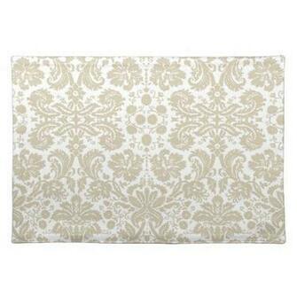 Vintage French Floral Art Nouveau Pattern Place Mat