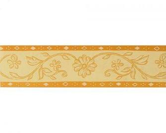 Only Borders Wallpaper Border Floral Yellow Orange Per M