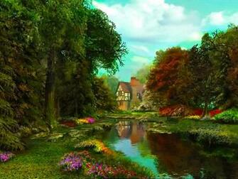 River Scene Wallpaper