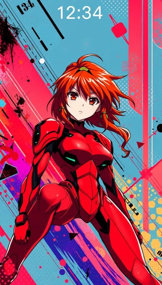 Asuka Langley Soryu Phone Wallpaper