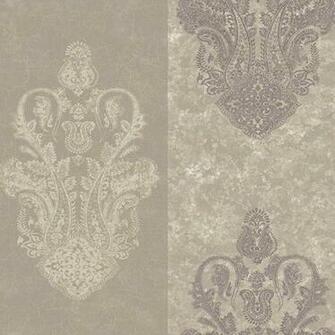 Purple Glendale Paisley Wallpaper Wall Sticker Outlet