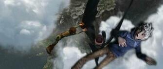 Hiccup Toothless And Jack Falling By Frostismylife On