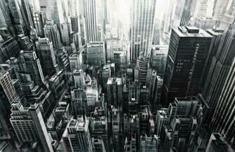 Painted Cityscapes By Valerio D Ospina New York Wallpaper