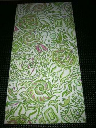 Kappa Delta Lilly Print Shield And