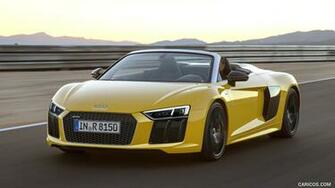 Audi R8 V10 Spyder Color Vegas Yellow Front HD
