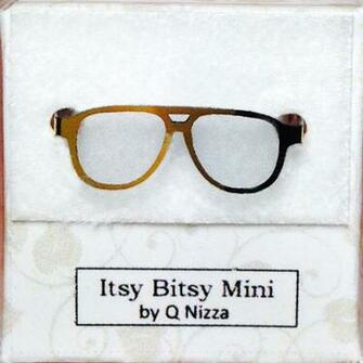 Dollhouse Miniature Sunglasses Aviator Gold