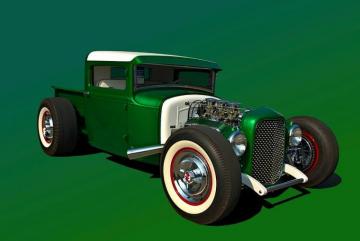 Ford Custom Hot Rod Pickup Photograph By Tim Mccullough