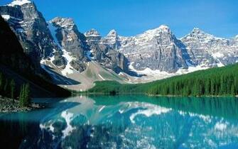 Moraine Lake Wallpaper Stock Photos