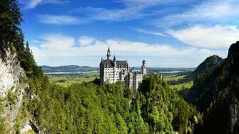 Neuschwanstein German Castle Mountains Wallpaper HD