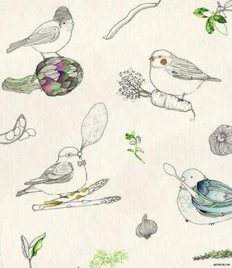 Hand Drawn Birds Background