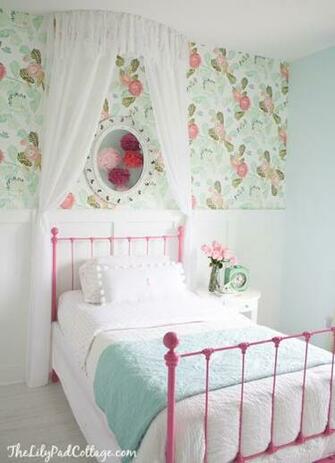 The Watercolor Peony Wallpaper Interior Design