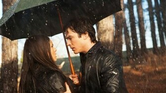 Damon And Elena The Vampire Diaries Wallpaper