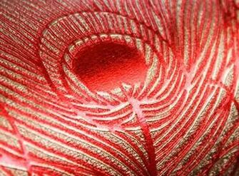 Wallpaper Red Modern Velvet 3d Luxury For Living Room