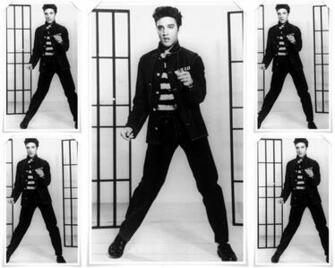 Jailhouse Elvis Presley Desktop Wallpaper