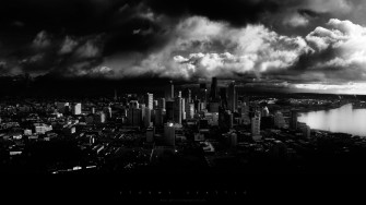 Black And White City Wallpaper