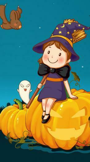 Cute Halloween iPhone Plus Wallpaper HD