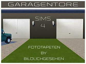 Garage Door Wallpaper By Bildlichgesehen At Akisima Image Sims