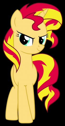 Mlp Sunset Shimmer Pose Pride By Luke262