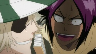 Yoruichi Shihoin And Kisuke Urahara Bleach Anime Wallpaper