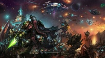 Protoss Vs Zerg2nd Place Fan A Wallpaper