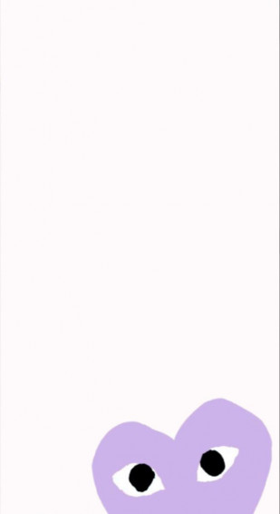 Cdg Paars Wallpaper iPhone Girly Heart