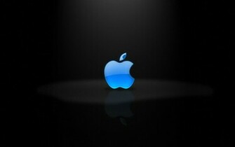 Blue Apple Logo Wallpaper