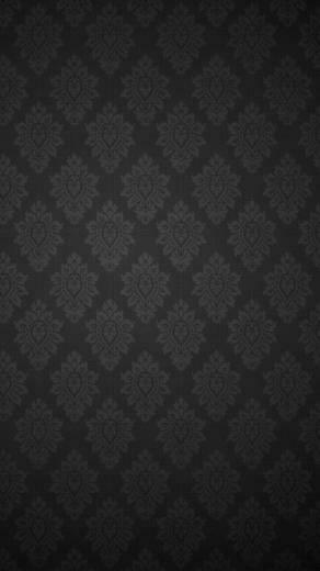 Black Baroque Pattern iPhone 5s Wallpaper