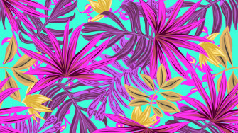 Wallpaper Id Leaves Art Bright Tropical 4k