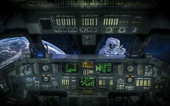 Spaceship Cockpit Wallpaper