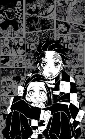 Kny Tanjiro And Nezuko Manga Wallpaper By Nenexhanako
