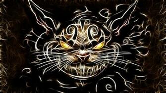 Cats Fractalius Cheshire Cat American Mcgees Alice Wallpaper