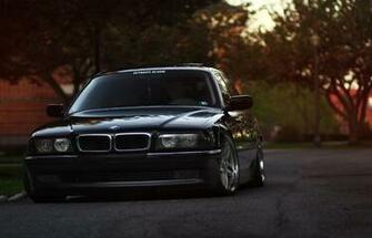 Bmw Series E38 Black Wallpaper HD Desktop