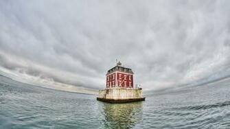 New London Ledge Lighthouse Wallpaper Kicking Designs