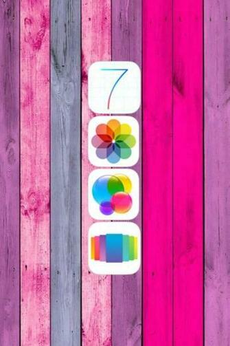 Ios Logo With Metal Background iPhone 5s 5c Wallpaper