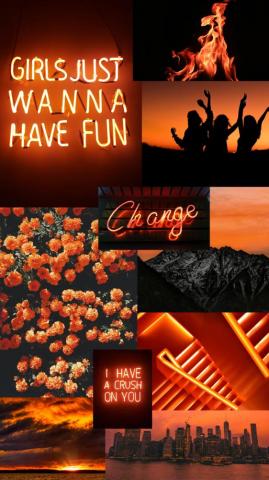 Aesthetic Orange Wallpaper iPhone