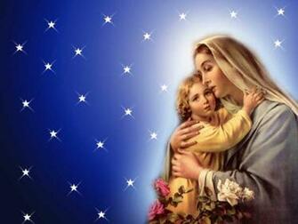 Jesus Christ And Mother Mary Wallpaper
