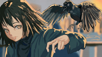 Anime Yesterday Wo Utatte HD Black Hair Haru Nonaka Crow Custom