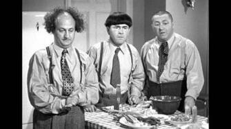 Three Stooges Comedy Series Vaudeville Vintage Wallpaper Background