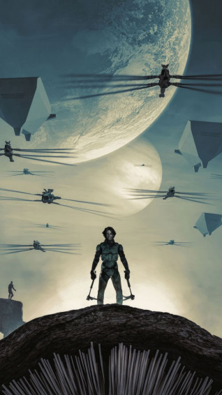 Dune Part Two Poster Phone Wallpaper