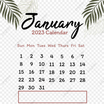 Calendar January Png Transparent