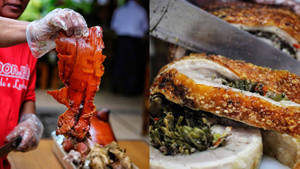Feast Your Eyes On This Mouthwatering Crispy Lechon Skin A Beloved Delicacy In The Philippines Nuhk4c6itws4ag01 Wallpaper
