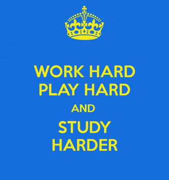 Work Hard Play And Study Harder Poster Omg Keep Calm O Matic