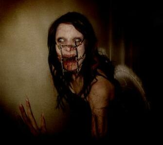 Scary Woman Face Ghost Room