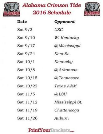 Alabama Football Schedule Trending Wallpaper HD