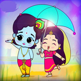 Cute Radha Krishna Wallpaper