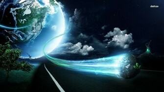 Speeding Planet Wallpaper Fantasy