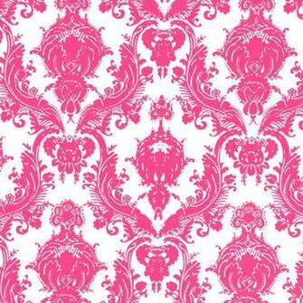 Damsel White And Fuchsia Removable Wallpaper By Tempaper